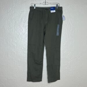 Old Navy Weekend Pull-On Straight Pants Men’s Stonewall Green Size Small NWT